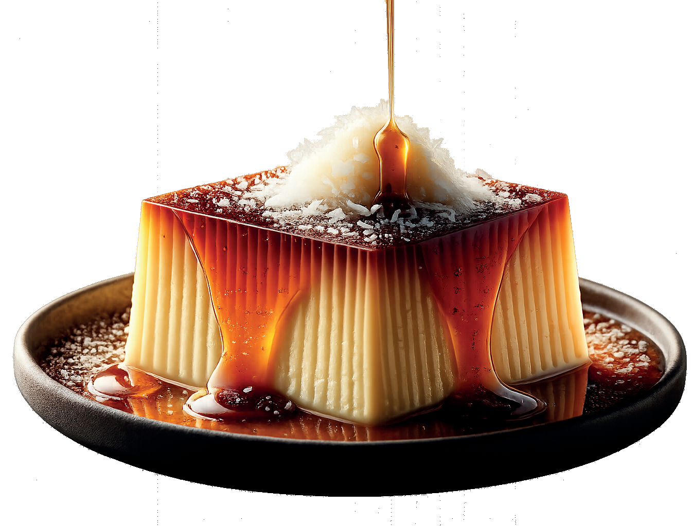 Flan de coco de Ocio Gastropub